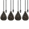 Dotlite Bronze Ceiling Fan Pull Chain Set, Decorative Fan Pull