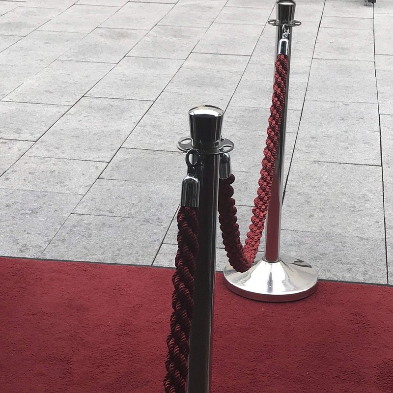 Kerafactum Barrier Rope with Hook Distance Discretion Rope Barrier Connection