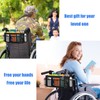 BWJYXXSC Wheelchair Bag with Cup Holder, Wheelchair Backpack Wheelchair Basket