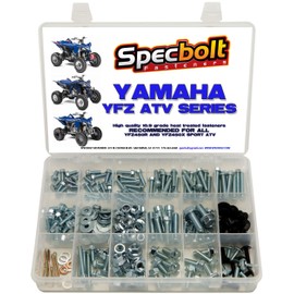 Specbolt Fasteners 250pc Premier-Pack Bolt Kit: Yamaha - YFZ 450 YFZ450 ATV for Maintenance Upkeep & Restoration OEM ATV Quad