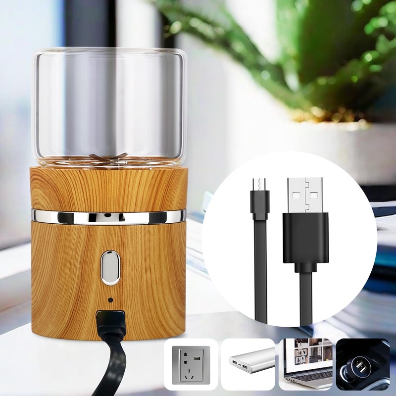 Electric Grinder Spice Crusher Rechargeable Mini Size 2" x 3.5"