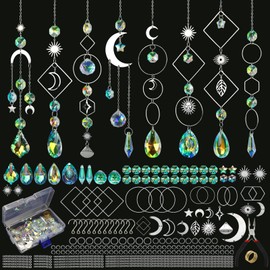 228pcs Sun Catcher Kits for Adults, DIY Arts and Crafts for Women Prism Crystal Suncatchers Indoor Window Hanging Ornaments Decor for Home Gifts for Mother Wife Daughter