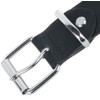 Black Premium by EMP Unisex Black Double Breasted Rivet Belt,