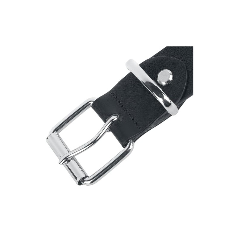Black Premium by EMP Unisex Black Double Breasted Rivet Belt,