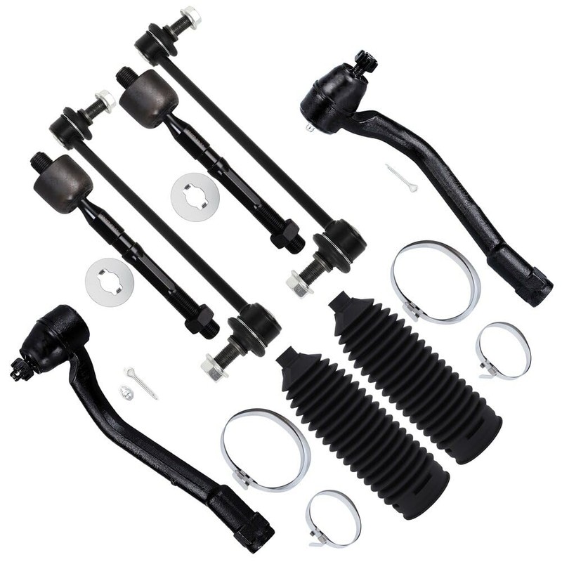 SCITOO 8pcs Front Suspension Kit Inner Outer Tie Rod End
