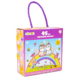 abeec Unicorn Puzzle 45 PC - Jigsaw Puzzles For Kids - Unicorn Toys - Kids Puzzles Age 5-8 - Puzzles For 5 Year Olds - Unicorn Game - Girls Toys - Unicorn Gifts