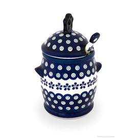 Bunzlauer Keramik Honey Pot with Honey Spoon Set Decor 166a