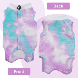 PUMYPOREITY Cat Recovery Suit, Cat Surgery Recovery Suit for Male and Female, Soft Cat Spay Recovery Suit, Breathable Cat Surgical Recovery Suit, Purple, M