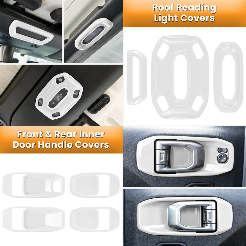 23PCS Full Set Interior Decoration Trim Kit for Jeep Wrangler