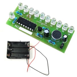 ISolderStore Colorful 10 LEDs Soldering Practice Board Electronic DIY Kits CD4017 Soldering Practice Kit for Teens Kids Adults