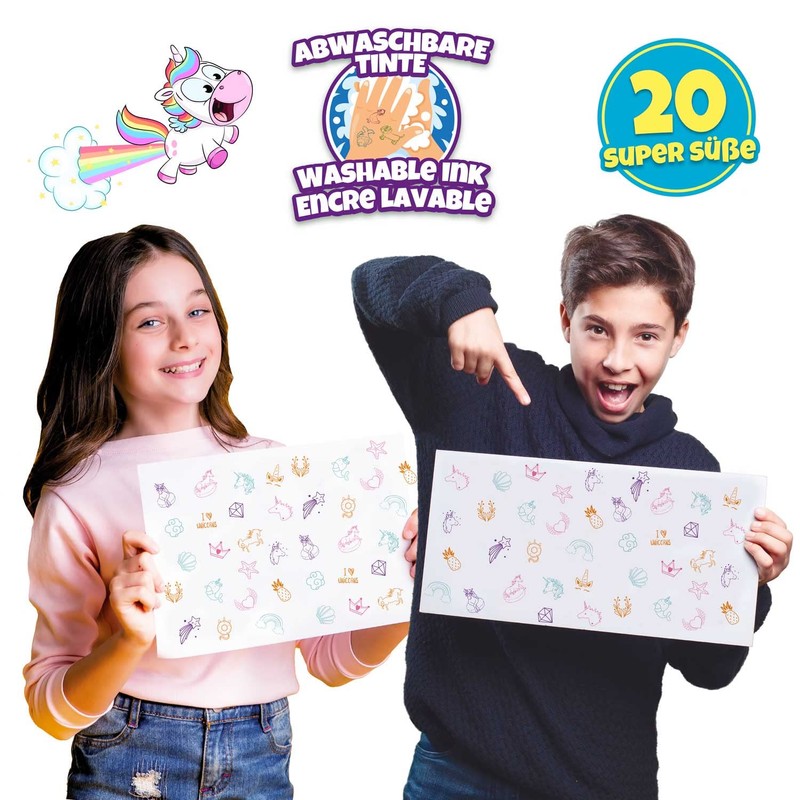 Craze Stamp Case 26 Stamps for Children Unicorn Motifs Stamp