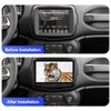 2+32G Android 13 Double Din Car Stereo for Jeep Renegade