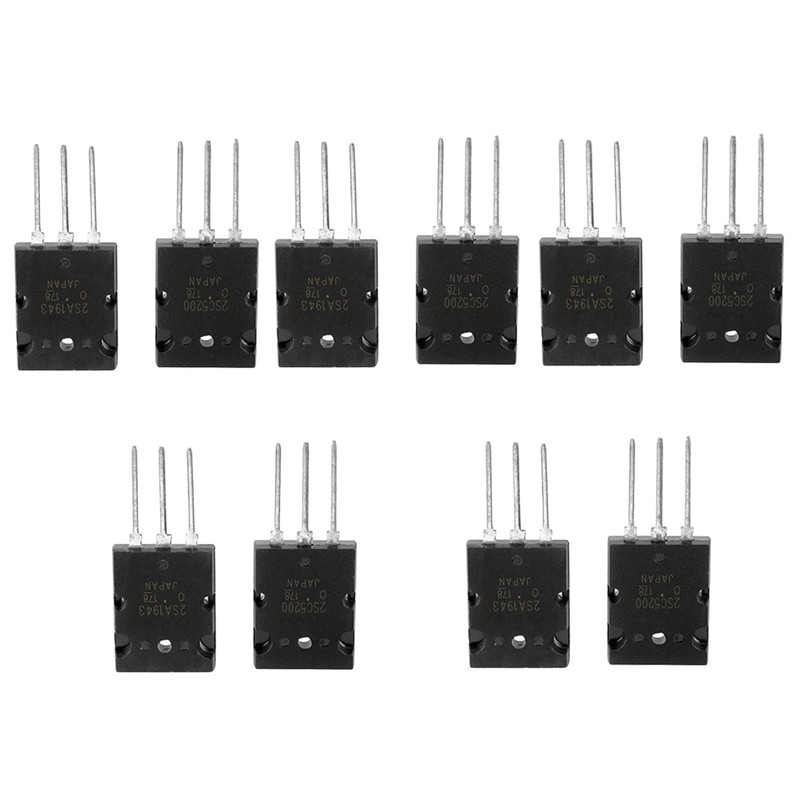 Transistor, Tube Amplifier, 5 Pairs Transistor Power Amp 1943, 2SC