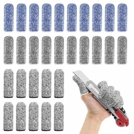 QZKJQDD Pack of 30 Finger Cots, Reusable Finger Protection, Finger Cots Bandage, Breathable Finger Protection, Non-Slip Finger Cuffs, Suitable for Cutting, Sculpting, Kitchen, Gardening