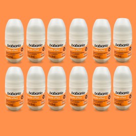 Babaria Double Effect Vit E Roll-On Deodorant 50ml–24h, No Alcohol (12-Pack)