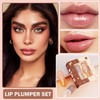 Lip Plumper, 2PCS De Suero Natural Para El Cuidado Brillo