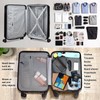 Verdi Luggage 24 Inch Checked - Expandable, Bottom Grip Design,