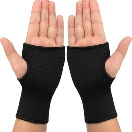 Mangas de soporte para la palma (1 par), muñequera de uso diario, compresión para túnel carpiano para aliviar el dolor de muñeca, guantes de fitness, 