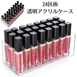 Dot Com Prime Lip Storage Lipstick Storage Makeup Cosmetics Lipstick Acrylic Transparent 24pcs