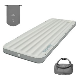 Naturehike Single Camping Mattress, Splicable Sleeping Pad with Air Pump Sack, 3.74" Thick Sleeping Mats with Strong Support for Travel, Car, Tent, Home