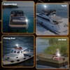 RVZONE Stern Lights for Boats, 12 inch 180° Fold Down