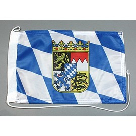 Boat Flag Bavaria 20 x 30 cm Professional Quality Flag Motorcycle Flag