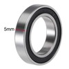 sourcing map S6802-2RS Deep Groove Ball Bearings 15mm x 24mm
