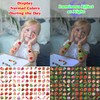 96PCS Strawberry Berry Pre-Cut Luminous Temporary Tattoos for Kids |