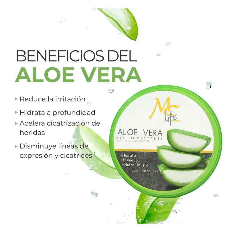 2 Gel Humectante Aloe Vera Revitaliza Nutre Humecta. Mc Life