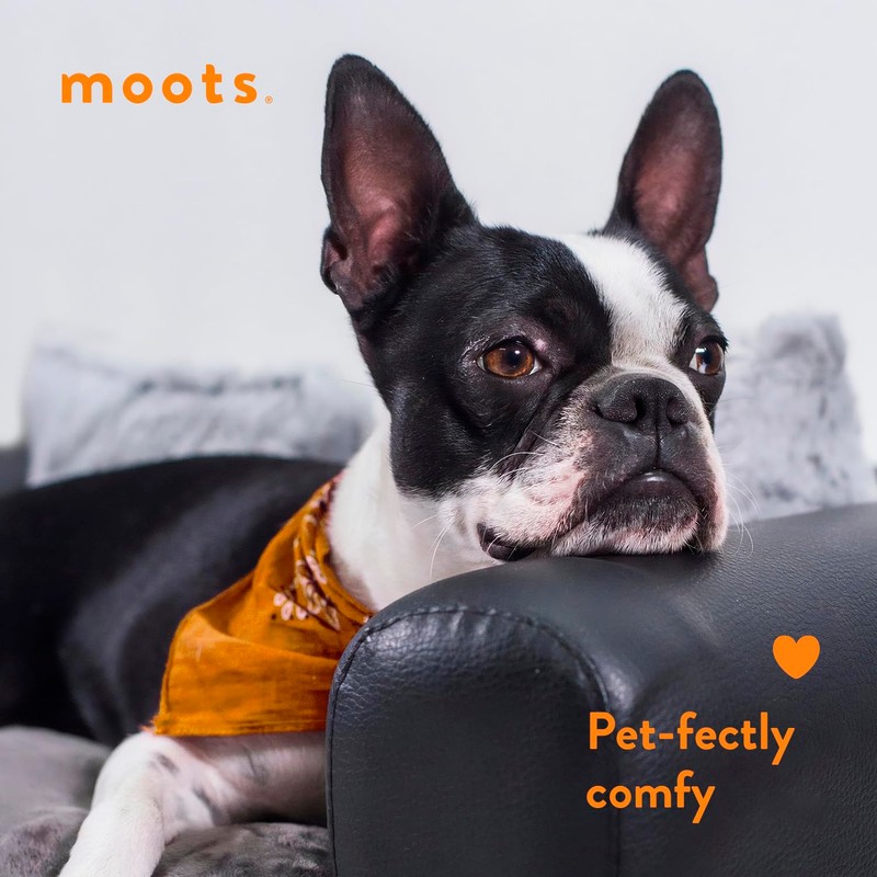 Moots Premium Leatherette Pets Sofa, Espresso, Medium/Large, Customizable