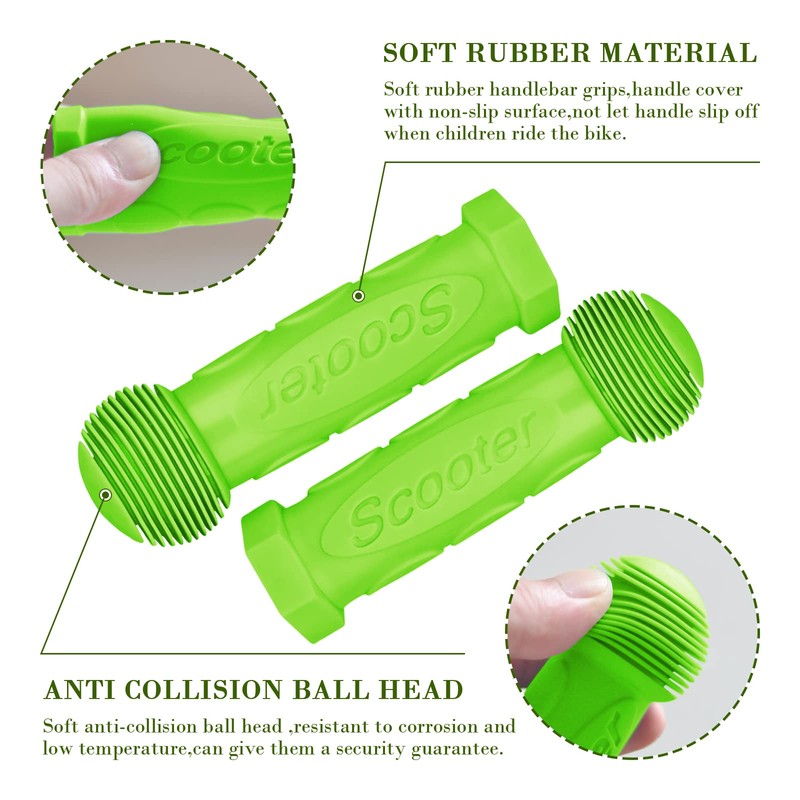 2 Pcs Bike Handle Cover Non-slip Kids Scooter Handlebar Soft