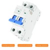 MECCANIXITY 1Pcs Miniature Circuit Breaker 2P 40A DC 500V M80DC