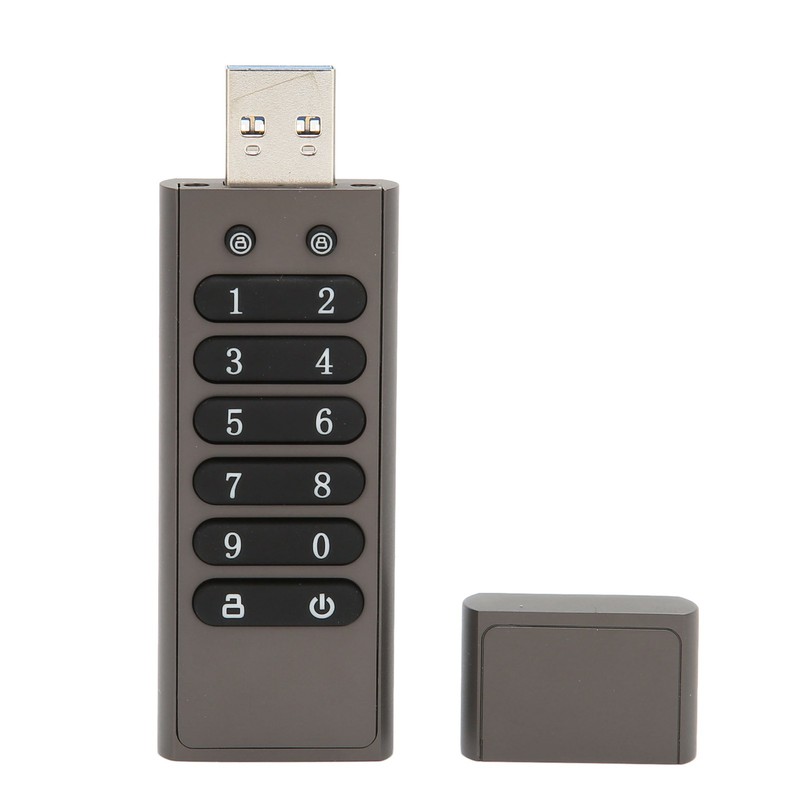 Encrypted USB Drive Secure Encrypted Button USB3.1 100MByet/s High Speed