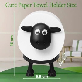 Sheep Toilet Paper Holder 3 Pack - Funny 3D Printed Black Sheep Toilet Roll Holder - Free Standing Tissue Paper Roll Storage, Cute Bathroom Decor for Home or Guest Bathroom