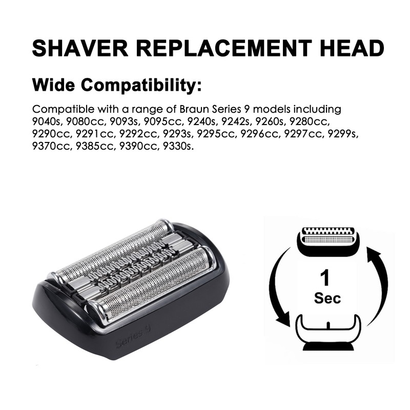 92B Electric Shaver Replacement Head Compatible with Braun Series 9