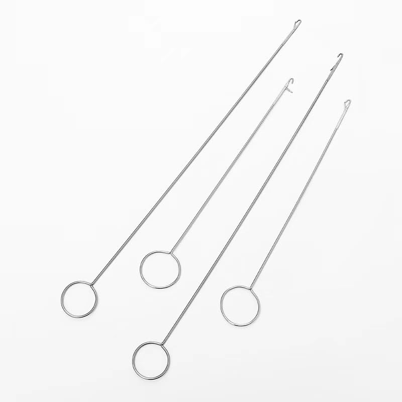 2Pcs Silver Sewing Loop Turner Hook, Stainless Steel Loop Turner