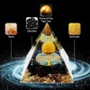 KLERICER Orgone Crystal Pyramid Energy Tower, Healing Chakra Healing Crystals