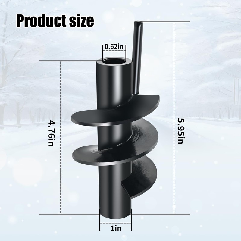 Vanshly Auger Kit for SnowEx 75615 D6075 D6122 Salt Spreader