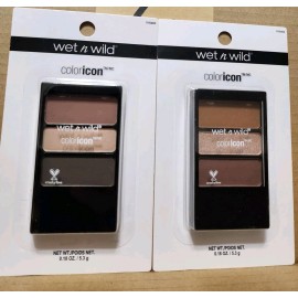 Wet N Wild Color Icon Smoky Eyes Vegan Cruelty-Free Eyeshadow Palette 2-Pack Lot