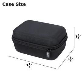Ginsco Universal Hard Shell Case for Blood Pressure Monitor, Compatible with Omron/iHealth/AILE/Konquest/OVUTEK (Black)
