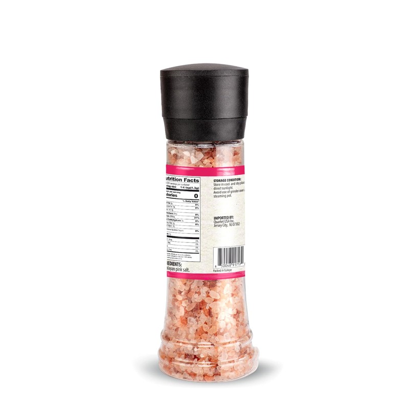 Bake and Tango Himalayan Pink Salt with Grinder – All-Natural,