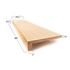 Solid Red Oak Stair Tread with Large (1 3/4") Square