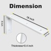WINKER Countertop Support Bracket 3 Pack Heavy Duty 3/8" Thick