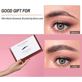 Bluemega permanente de cejas Laminado de Cejas, Juego de Cejas a Prueba de Agua de Larga Duración, Cejas Pop y Elegantes Hechas Por ti Misma, Kit de L