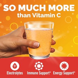 Emergen-C Citrus-Ginger Fizzy Drink Mix, Turmeric and Ginger, Immune Support, Natural Flavors with High Potency Vitamin C, 18 Count