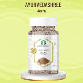 AYURVEDASHREE Cumin Seeds Whole (Jeera) Spice 100g, All Natural | Premium Quality |100% Pure | NON-GMO | Vegan | Indian Origin | Jira.