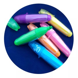 HIGHLIGHTER 6 Mini Marcatextos Oso Resaltar Lettering Apuntes Dibujo