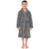 TowelSelections Big Boys’ Robe, Kids Plush Shawl Fleece Bathrobe Size