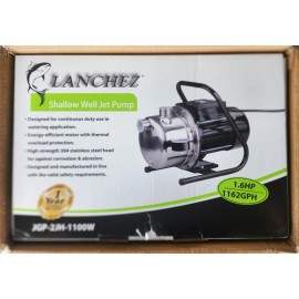 Lanchez New Lanchez 1.6HP Shallow Well Water Pump 1162GPH - 20 Available