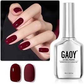 GAOY- Esmalte de uñas en gel rojo, 16 ml, esmalte en gel para remojo, curado con luz ultravioleta para manicura casera DIY, 1149